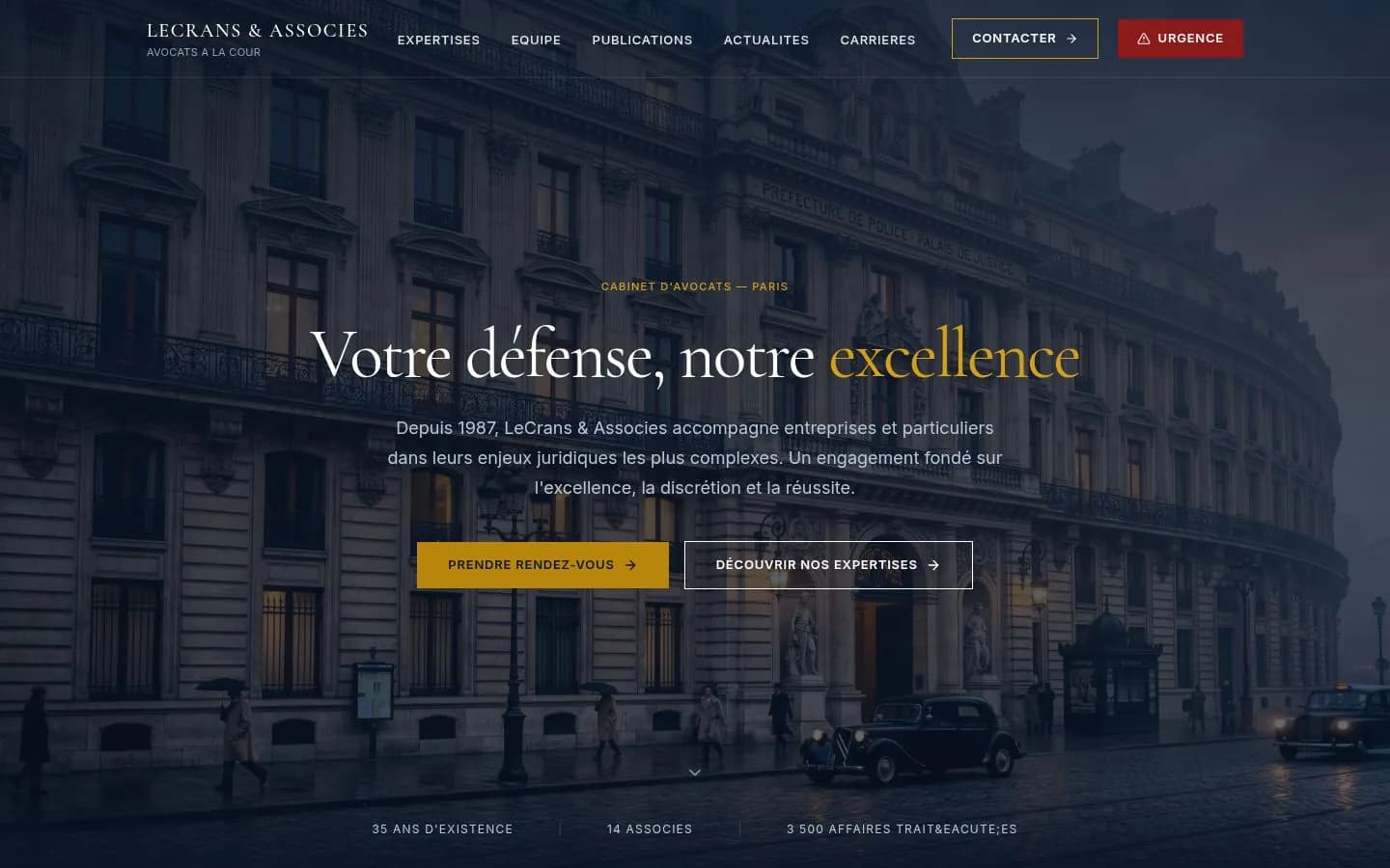 Démo LeCrans & Associés — Cabinet juridique / fiduciaire